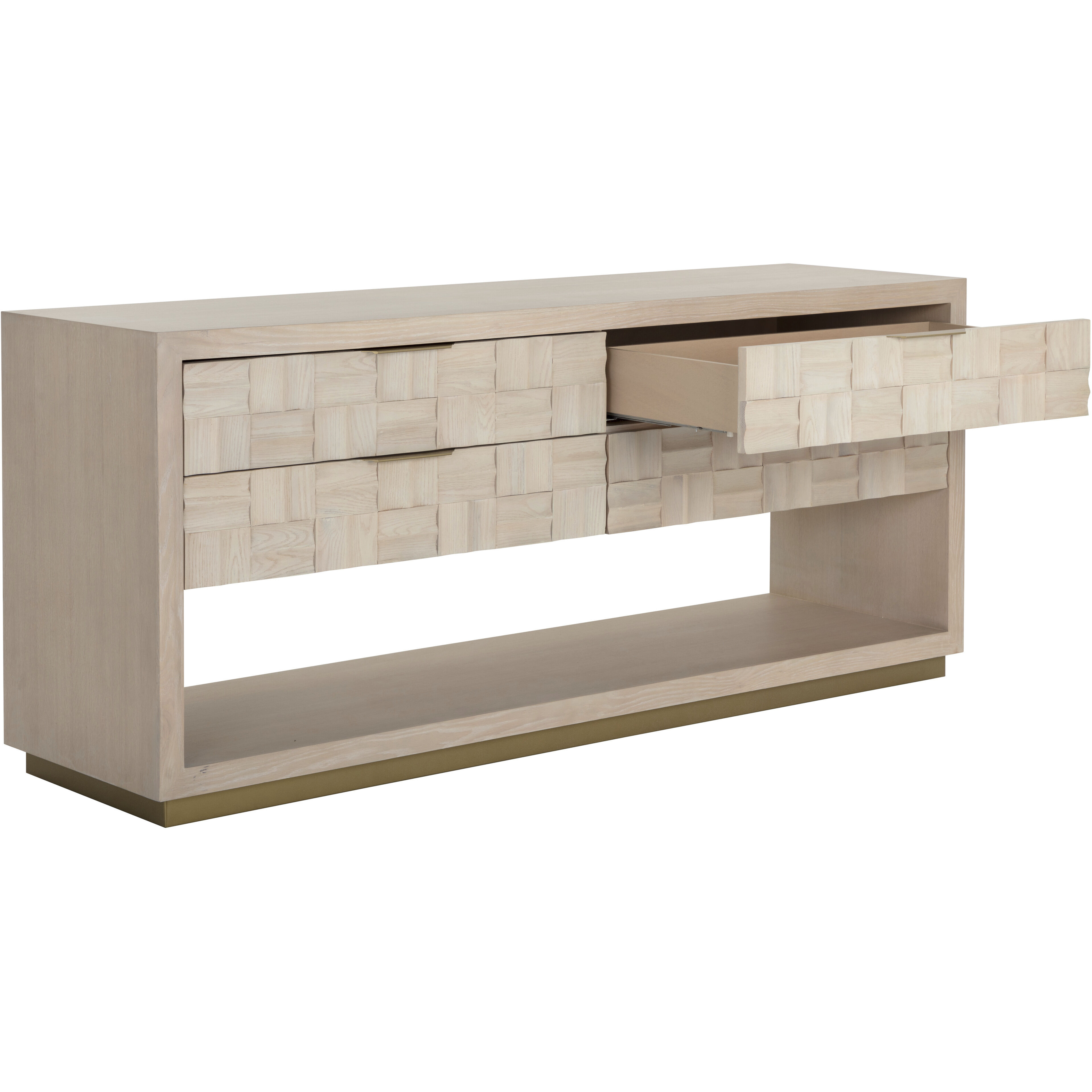 Akava Light Wash / Gold Dresser